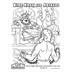 Abinadi and Noah Coloring Page - Printable book of mormon coloring page, lds color page, lds coloring pages, 