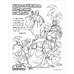 Alma the Younger Coloring Page - Printable book of mormon coloring page, lds color page, lds coloring pages, 