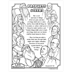 Prophets and Seers Coloring Page - Printable book of mormon coloring page, lds color page, lds coloring pages, 