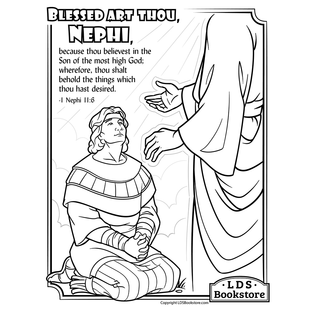 Blessed Art Thou Coloring Page - Printable