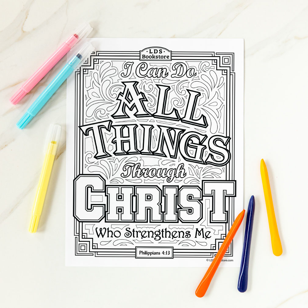 I Can Do All Things Through Christ Coloring Page - Printable - LDPD-PBL-COLOR-PHIL41