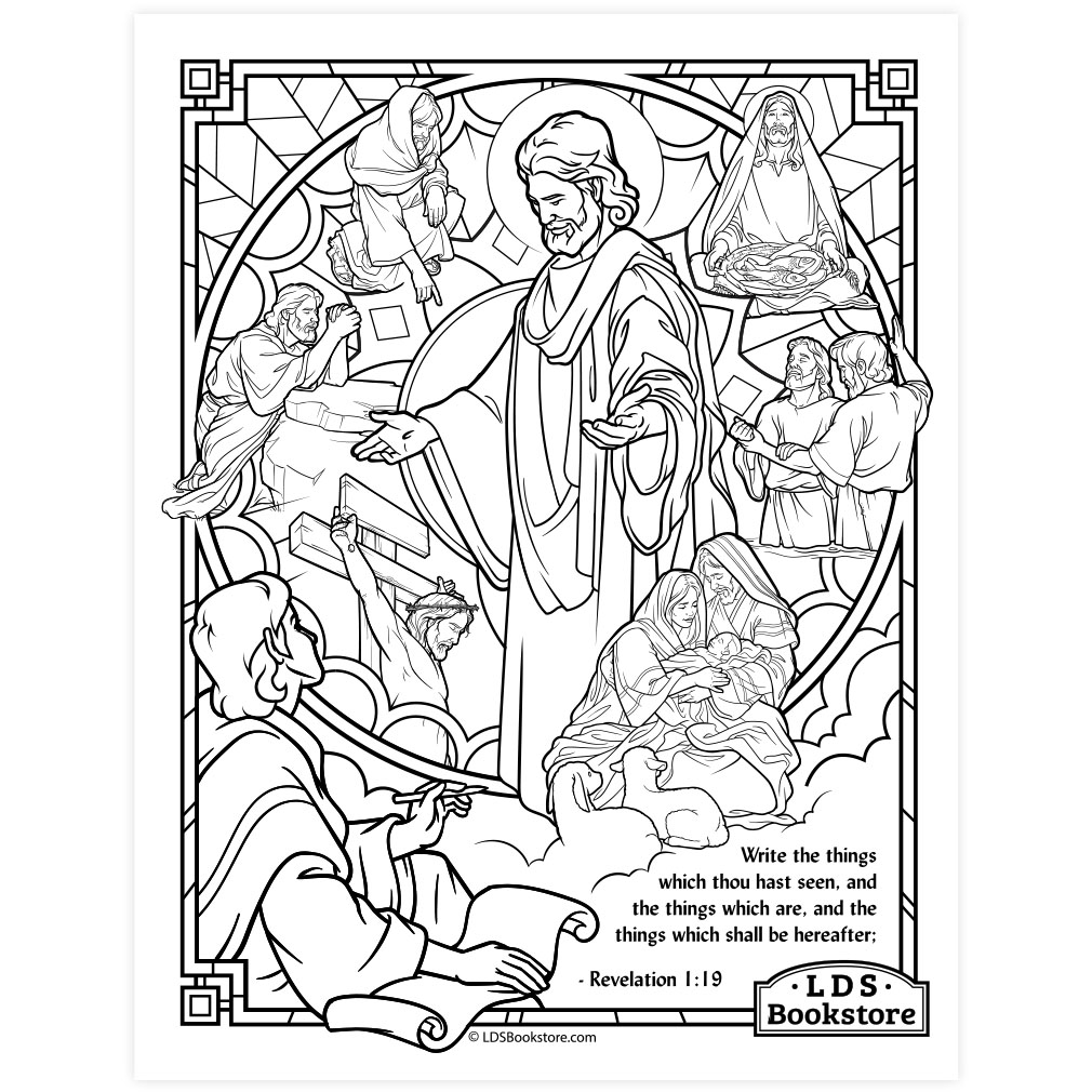 The Book of Revelation Coloring Page - Printable
