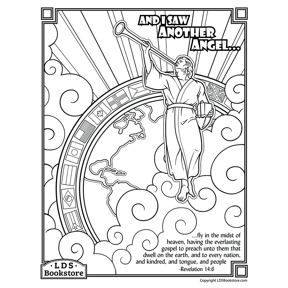 I Saw An Angel Fly Coloring Page - Printable - LDPD-PBL-COLOR-REV146