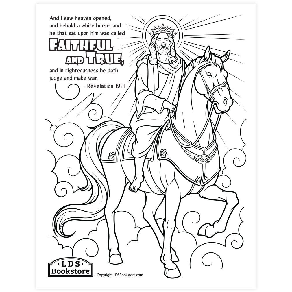 I Saw Heaven Opened Coloring Page - Printable - LDPD-PBL-COLOR-REV19
