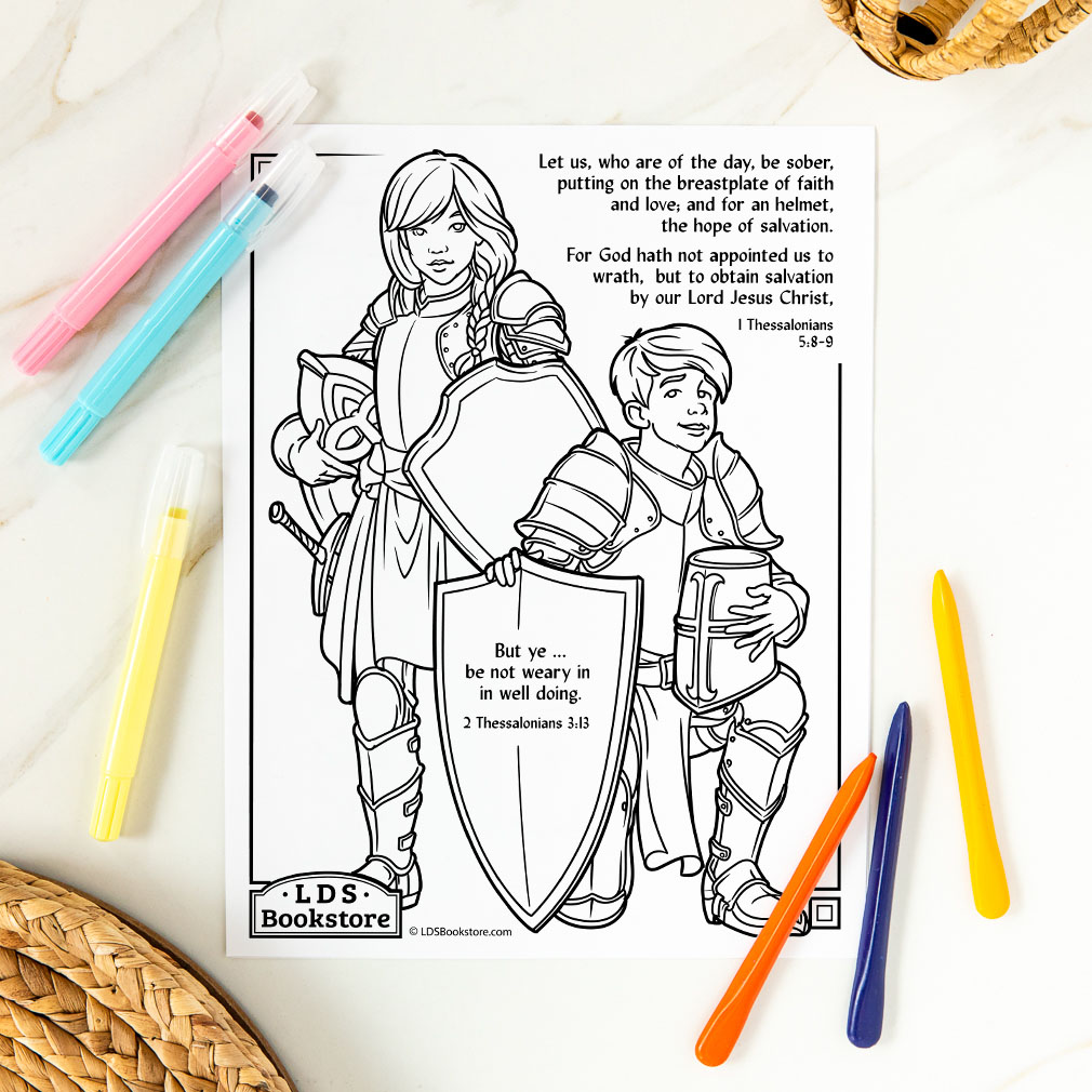 Be Not Weary in Well Doing Coloring Page - Printable - LDPD-PBL-COLOR-THESS1
