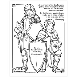 Be Not Weary in Well Doing Coloring Page - Printable come follow me coloring page, free lds coloring page, new testament coloring page, jesus coloring page,