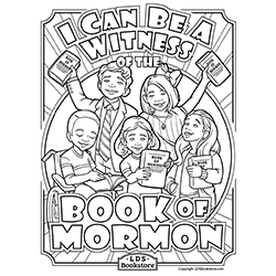 I Can Be A Witness Coloring Page - Printable free lds coloring page, come follow me coloring page, book of mormon coloring page