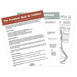 The Promises Shall Be Fulfilled Come, Follow Me Study Packet - Digital Download
