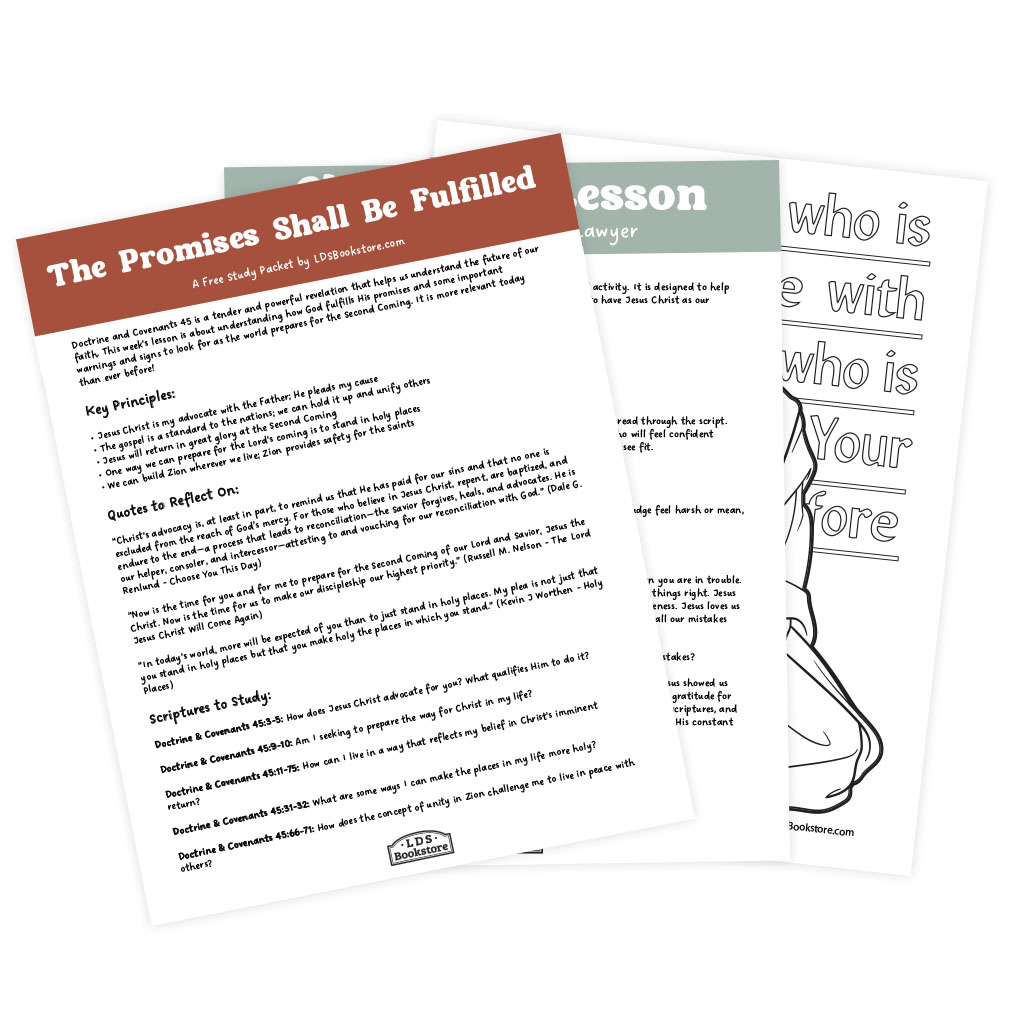 The Promises Shall Be Fulfilled Come, Follow Me Study Packet - Digital Download - LDPD-CFM-25-19