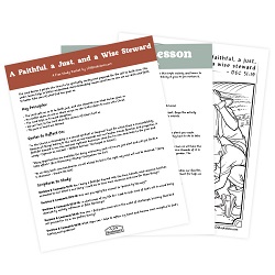 A Faithful, a Just, and a Wise Steward Come, Follow Me Study Packet - Digital Download