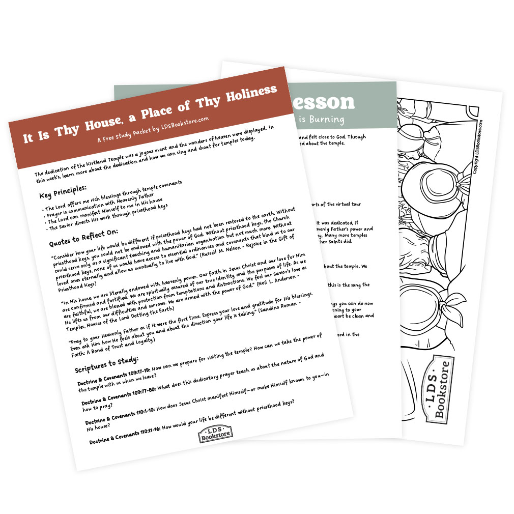 It Is Thy House, a Place of Thy Holiness Come, Follow Me Study Packet - Digital Download - LDPD-CFM-25-40