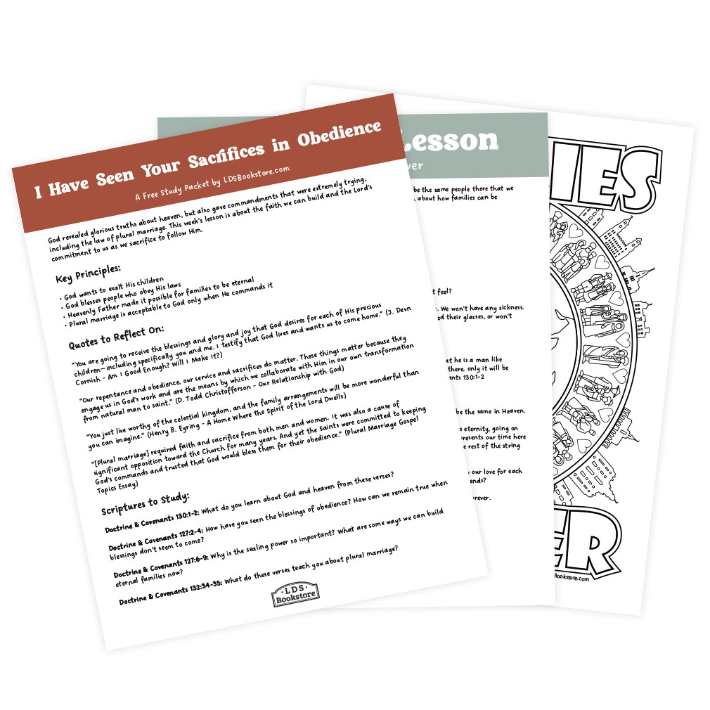 I Have Seen Your Sacrifices in Obedience Come, Follow Me Study Packet - Digital Download - LDPD-CFM-25-46