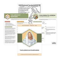 The Lord is My Shepherd Come, Follow Me Study Packet - Digital Download come follow me, old testament, come follow me study guide, come follow me printable, old testament printable, old testament primary lesson