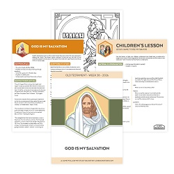 God Is My Salvation Come, Follow Me Study Packet - Digital Download come follow me, old testament, come follow me study guide, come follow me printable, old testament printable, old testament primary lesson