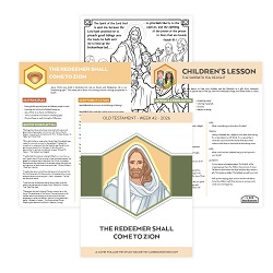 The Redeemer Shall Come to Zion Come, Follow Me Study Packet - Digital Download come follow me, old testament, come follow me study guide, come follow me printable, old testament printable, old testament primary lesson