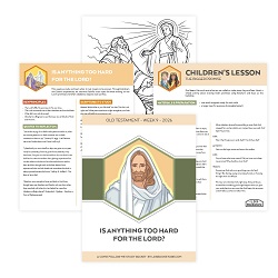 Is Anything Too Hard for the Lord Come, Follow Me Study Packet - Digital Download