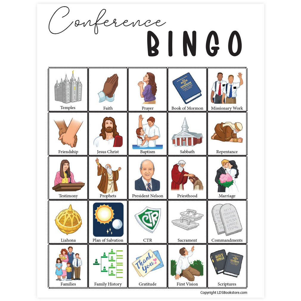Free General Conference Activity Packet (October 2024) | LDS Daily for Free Printable General Conference Activities