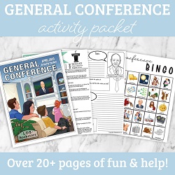 General Conference Activity Packet general conference printable, general conference activity packet, free general conference printable, general conference packet