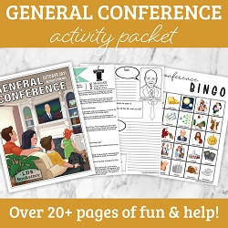 General Conference Activity Packet general conference printable, general conference activity packet, free general conference printable, general conference packet