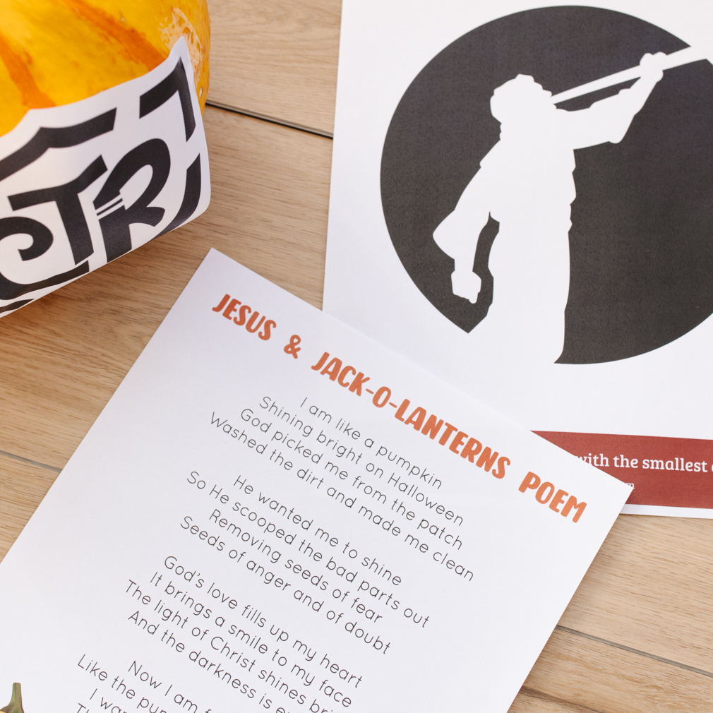 Jesus and Jack-o-Lanterns Poem - Digital Download - LDPD-PBL-ACT-JAJP