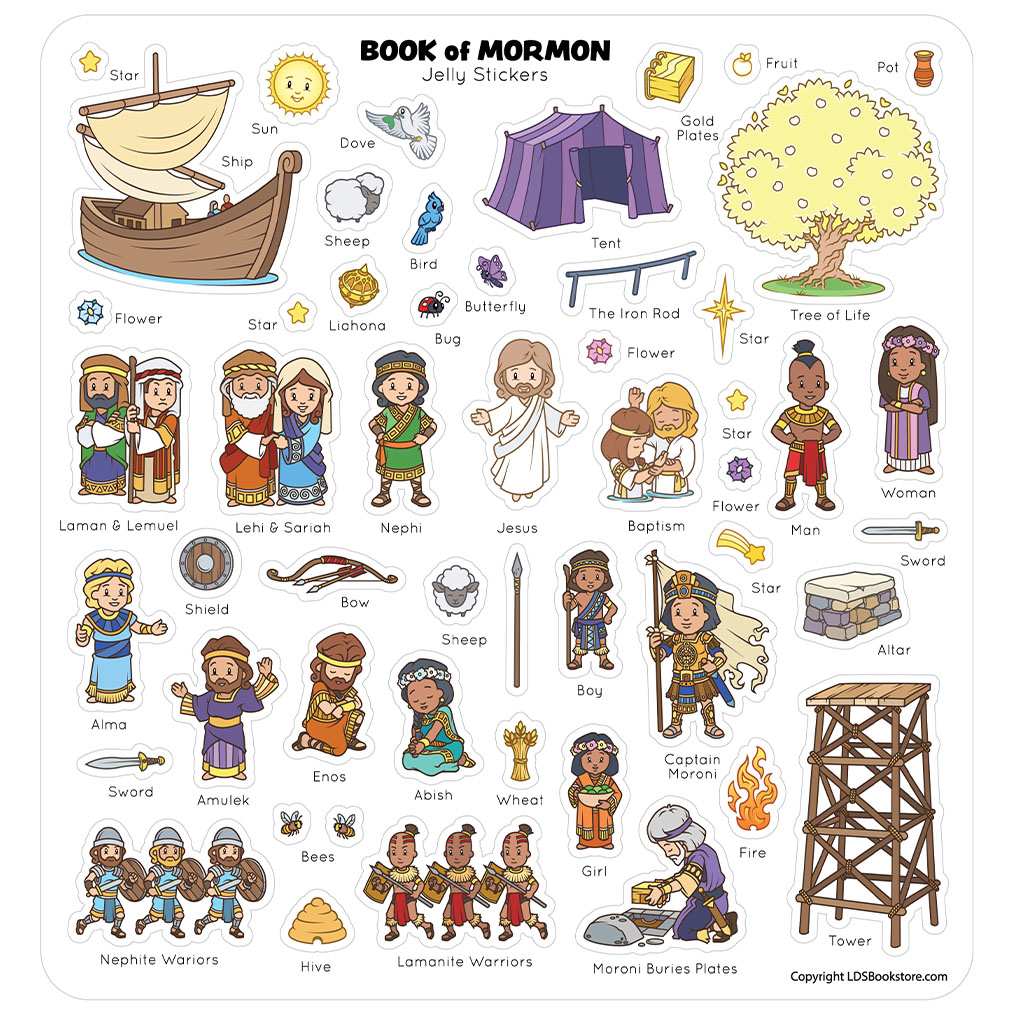 Book of Mormon Jelly Sticker Quiet Book - LDP-JQB-BOM