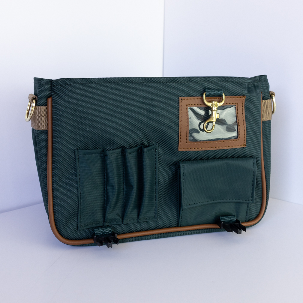 Scripture Messenger Bag - Green & Tan - PCM-SC50GR