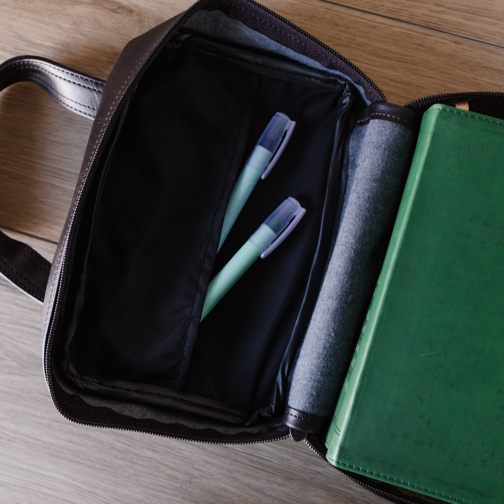 Scripture Case - Brown Simulated Leather - PCM-ST25BR