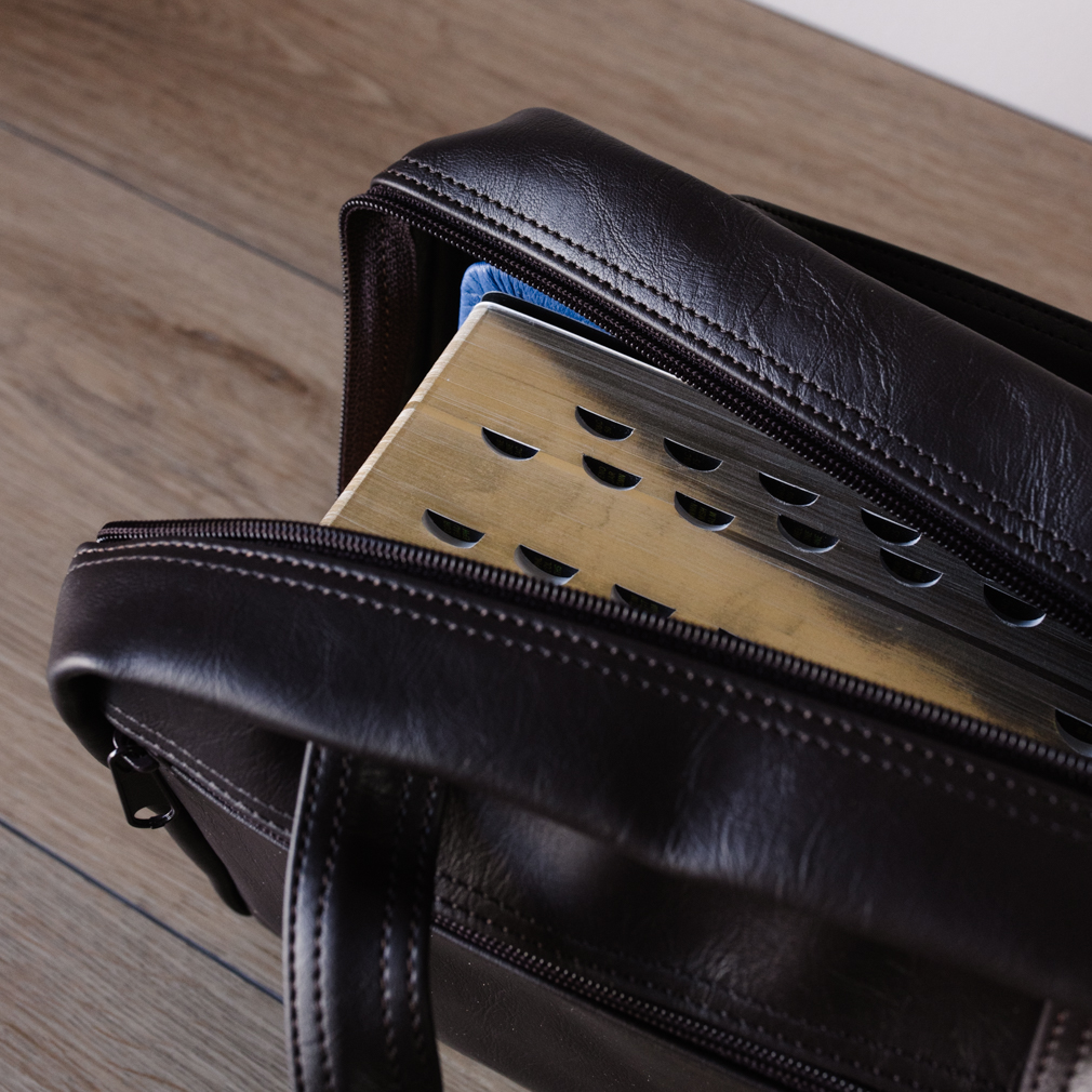 Large Scripture Case - Brown Simulated Leather - PCM-STL25BR