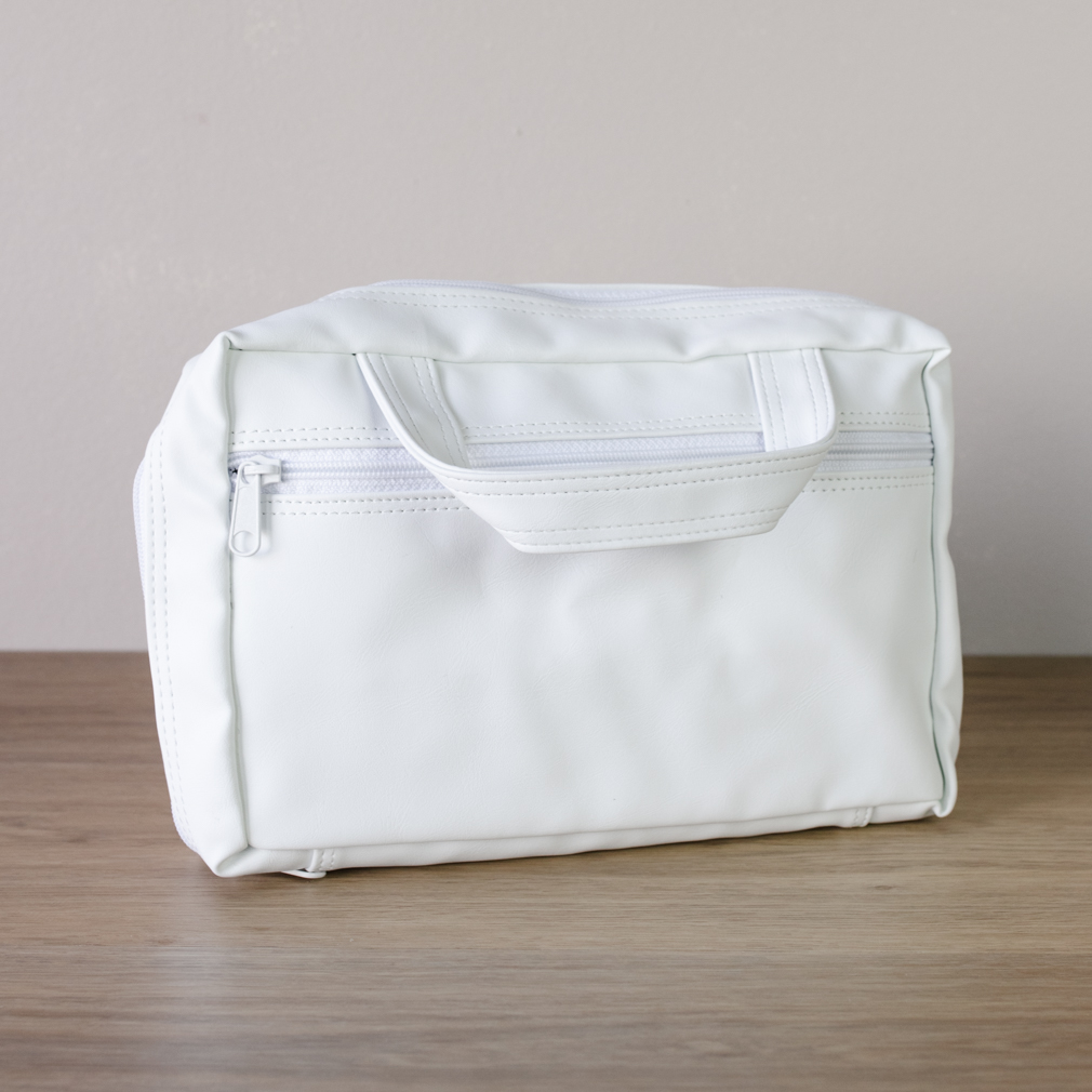 Large Scripture Case - White Simulated Leather - PCM-STL25WH