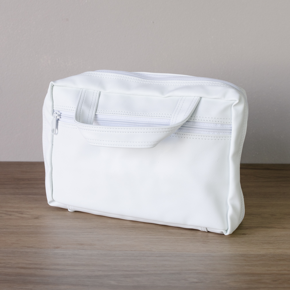 Large Scripture Case - White Simulated Leather - PCM-STL25WH