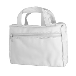 Large Scripture Case - White Simulated Leather