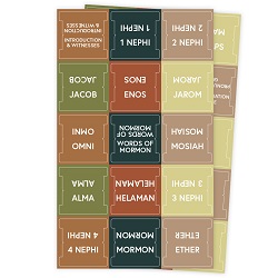 Book of Mormon Scripture Tabs - Earth Tones scripture tabs, scripture index, book of mormon tabs, book of mormon index