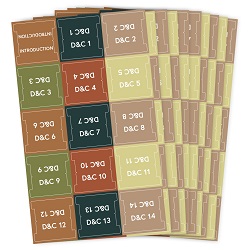 Doctrine and Covenants Scripture Tabs - Earth Tones