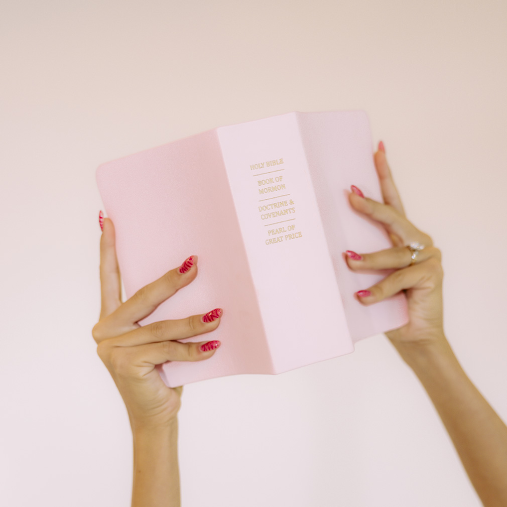 Hand-Bound Genuine Leather Quad - Pink Collection - LDP-HB-RQ-PIC