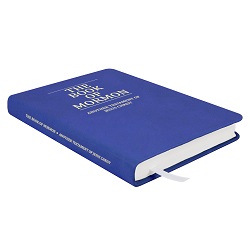 Hand-Bound Genuine Leather Book of Mormon - Medium Blue