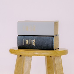 Hand-Bound Genuine Leather Quad - Gray Collection
