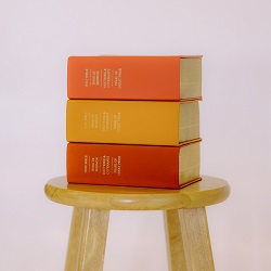 Hand-Bound Genuine Leather Quad - Orange Collection