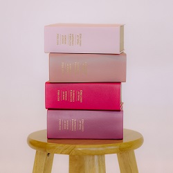 Hand-Bound Genuine Leather Quad - The Pink Collection pink lds scriptures, custom lds scriptures, pink lds scripture, pink quad,color quad scriptures,pink quad scriptures