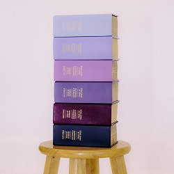 Hand-Bound Genuine Leather Quad - The Purple Collection purple lds scriptures, custom lds scriptures, purple lds scripture, purple quad,color quad scriptures,purple quad scriptures, button snap, button-snap