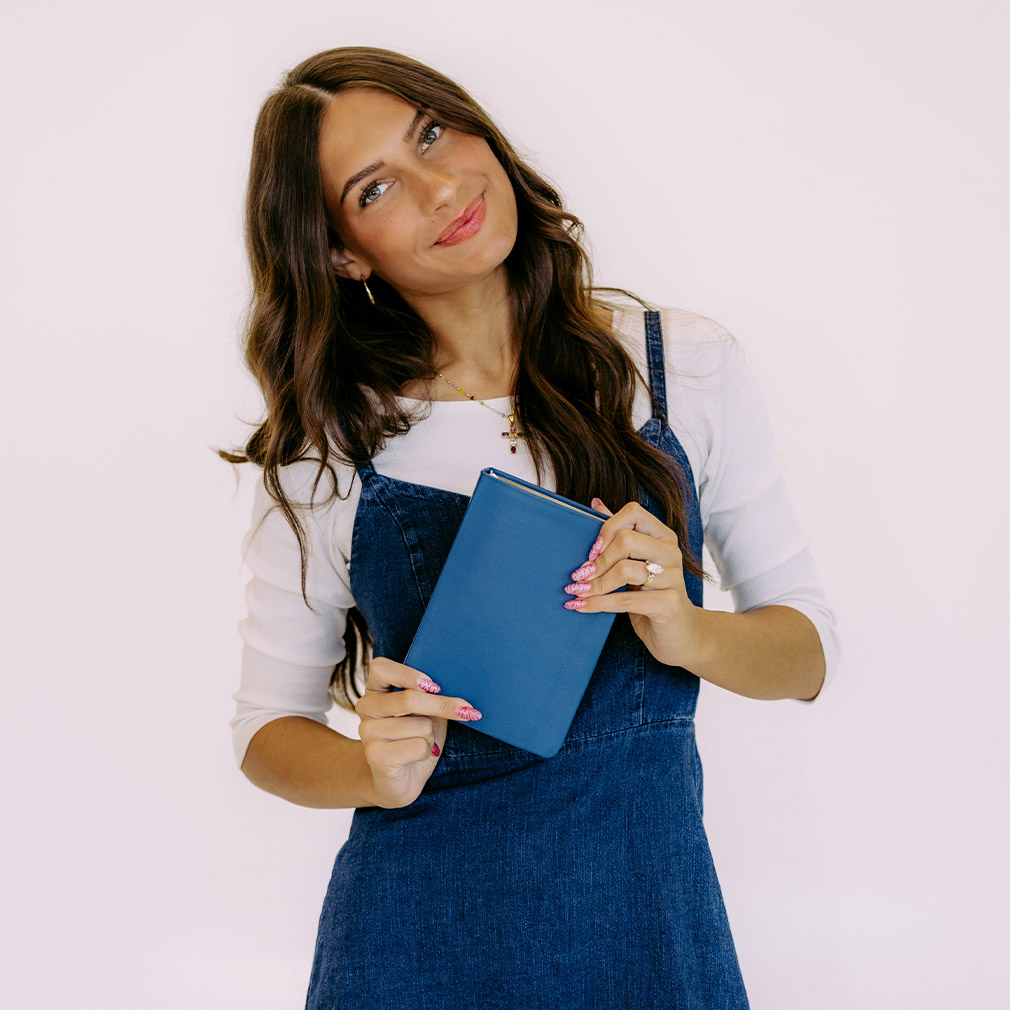 Hand-Bound Genuine Leather Quad - Blue Collection - LDP-HB-RQ-BLUC