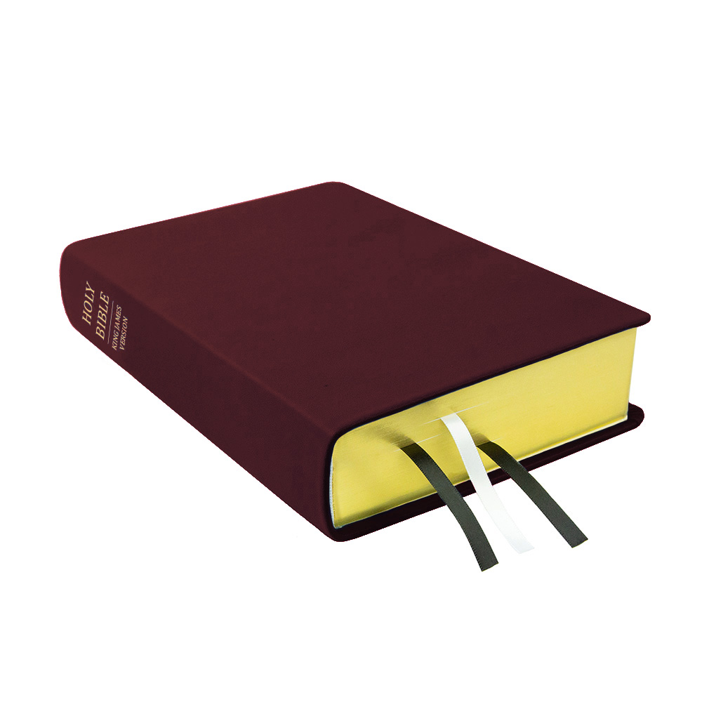 Large Hand-Bound Genuine Leather Bible - Burgundy - LDP-HB-LB-BRG