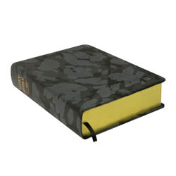 Large Hand-Bound Genuine Leather Bible - Black Camo - LDP-HB-LB-BCAMO