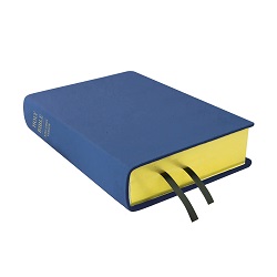 Large Hand-Bound Genuine Leather Bible - Medium Blue - LDP-HB-LB-MBL