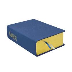 Large Hand-Bound Leather Quad - Medium Blue blue lds scriptures, custom lds scriptures, blue lds scripture, blue quad,color quad scriptures,blue quad scriptures