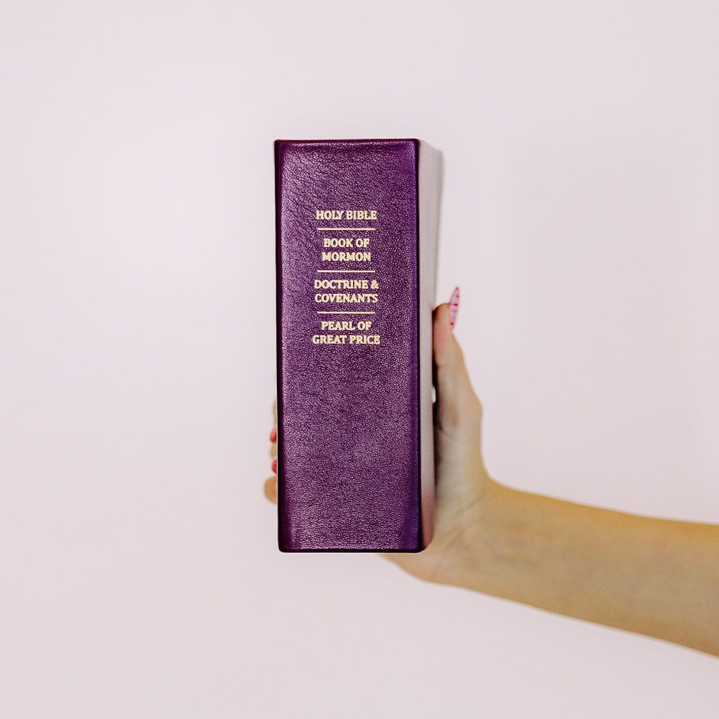 Hand-Bound Genuine Leather Quad - Purple Collection - LDP-HB-RQ-PURC