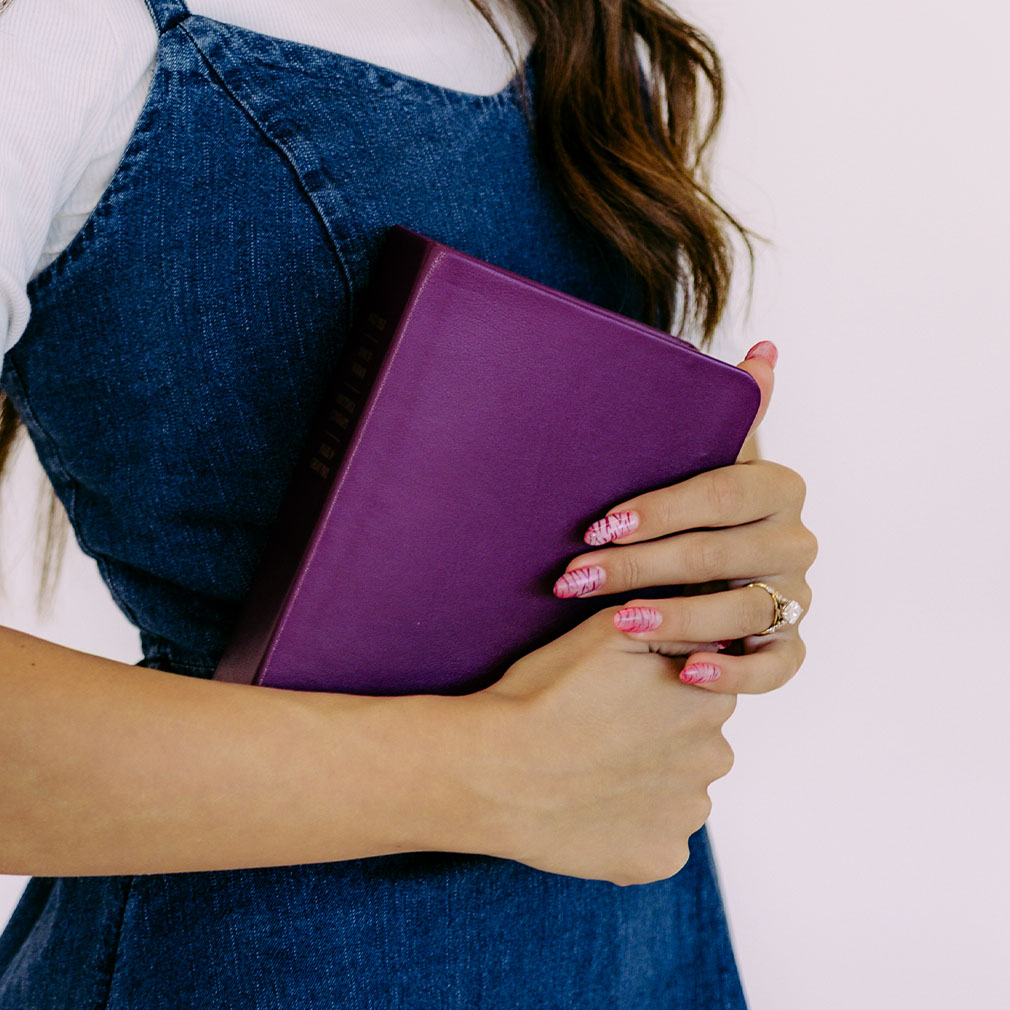 Hand-Bound Genuine Leather Quad - Purple Collection - LDP-HB-RQ-PURC