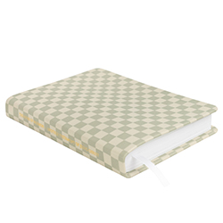 Hand-Bound Genuine Leather Book of Mormon - Sage Checkers