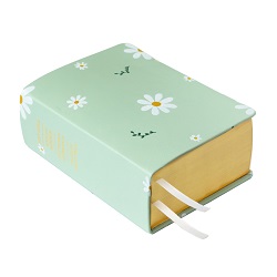 Large Hand-Bound Genuine Leather Quad - Daisy Dreams (6 Colors) daisy pattern, daisy scriptures, daisy pattern scriptures, daisy, daisies, pattern scriptures, patterned scriptures, lds scriptures, scriptures