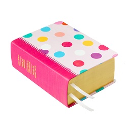 Hand-Bound Genuine Leather Quad - Polka Dot Party