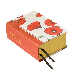 Hand-Bound Genuine Leather Quad - Red Poppies